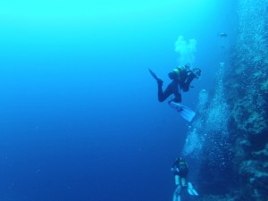 Buceo en el wall Naombil Point (Pentecost Island).