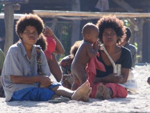 Mujeres en la reunión.