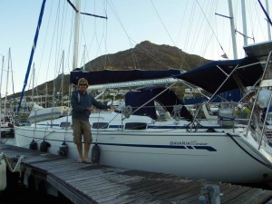 SIKKIM amarrado en False Bay Yacht Club